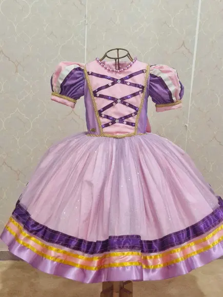 Vestido Princesa Rapunzel
