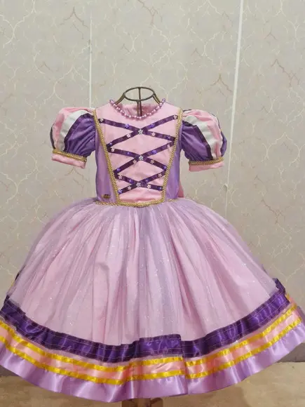 Vestido Princesa Rapunzel