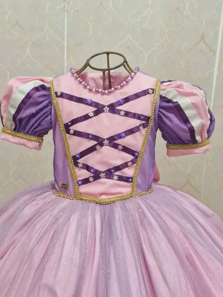 Vestido Princesa Rapunzel