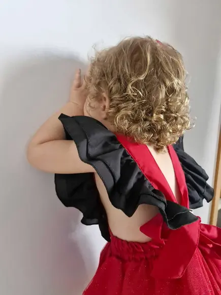 Vestido Romper Minnie Vermelha