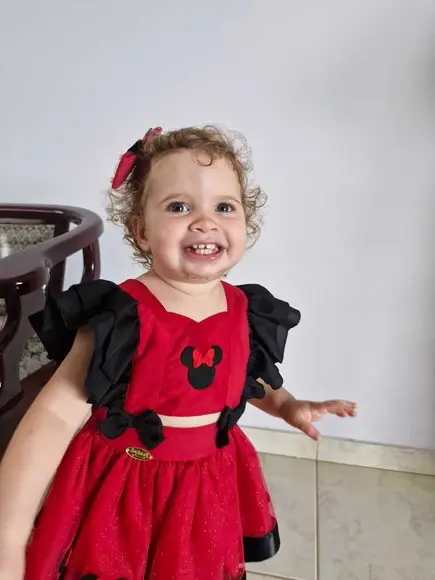 Vestido Romper Minnie Vermelha