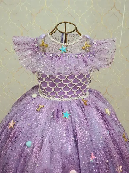 Vestido Sereia Luxo Brilhoso