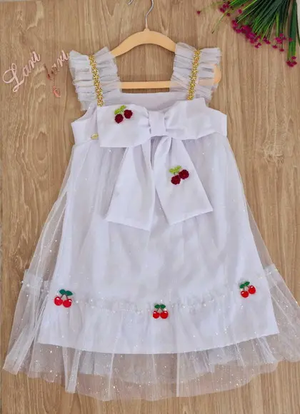 Vestido Trapézio Cerejinha Promoção