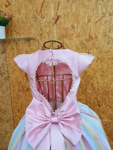 Vestido unicórnio Rosa