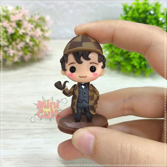 Fofitos Kawaii Sherlock Holmes e Dr. Watson