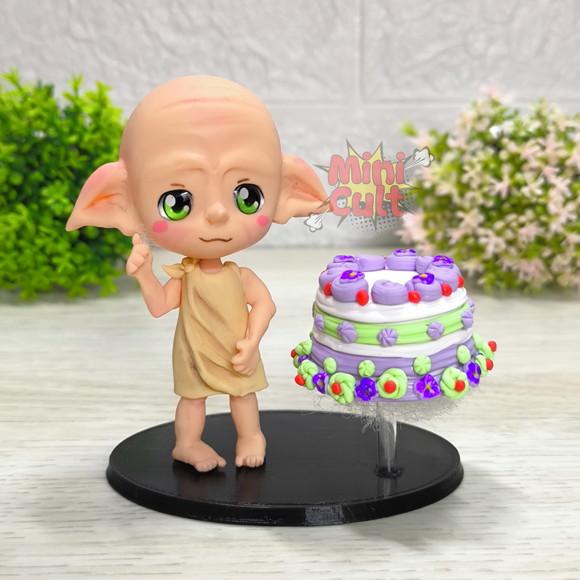 Mini Cult Dobby Levitando o Bolo - Harry Potter