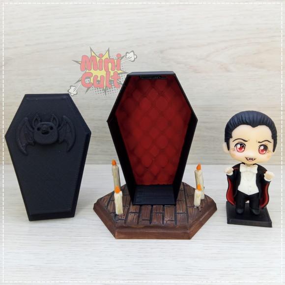 Mini Cult Drácula com Caixão Interativo