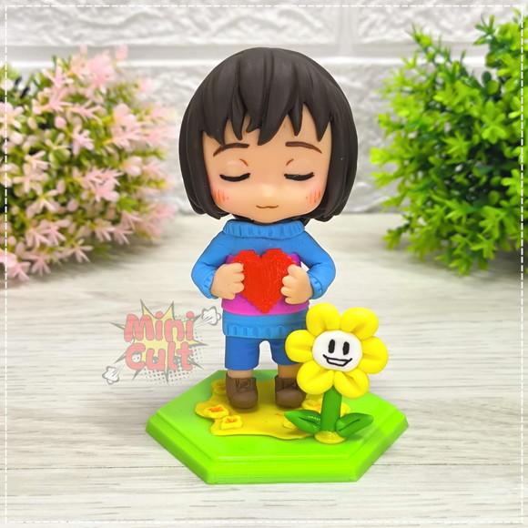 Mini Cult Frisk + Flowey - Undertale