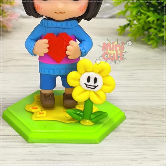 Mini Cult Frisk + Flowey - Undertale