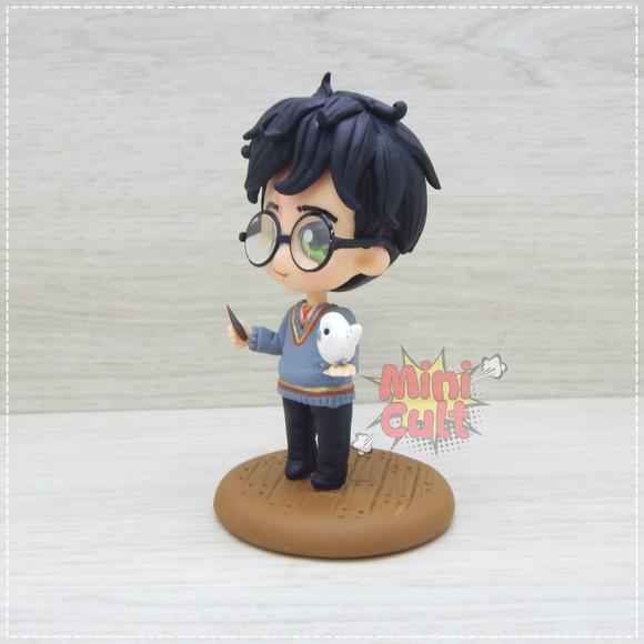 Mini Cult Harry Potter + Varinha e Edwiges