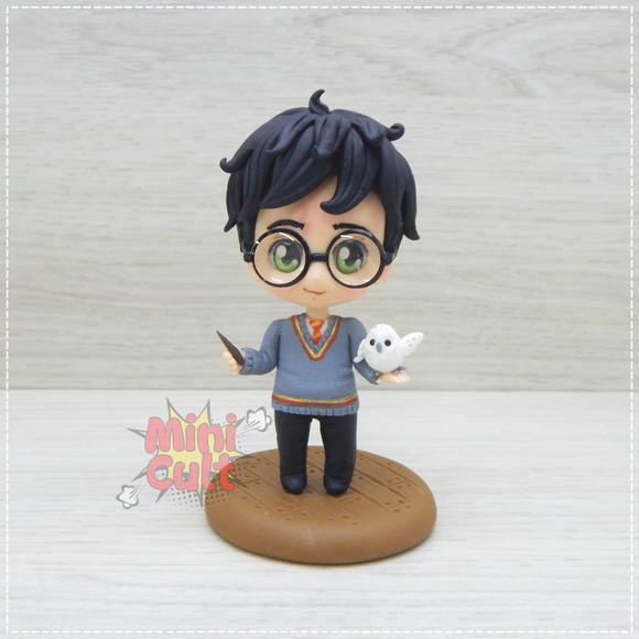 Mini Cult Harry Potter + Varinha e Edwiges