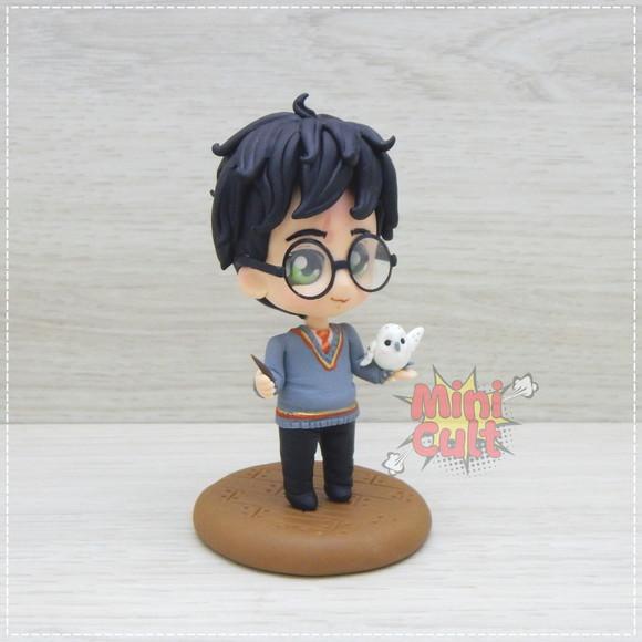 Mini Cult Harry Potter + Varinha e Edwiges