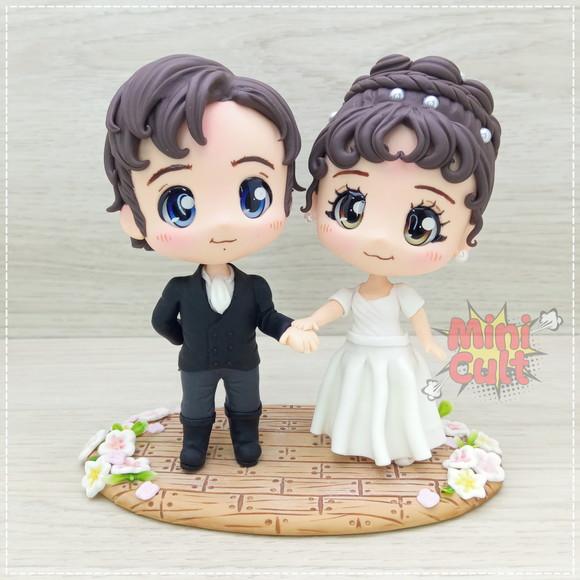 Mini Cult Mr. Darcy e Lizzy Bennet - Orgulho e Preconceito