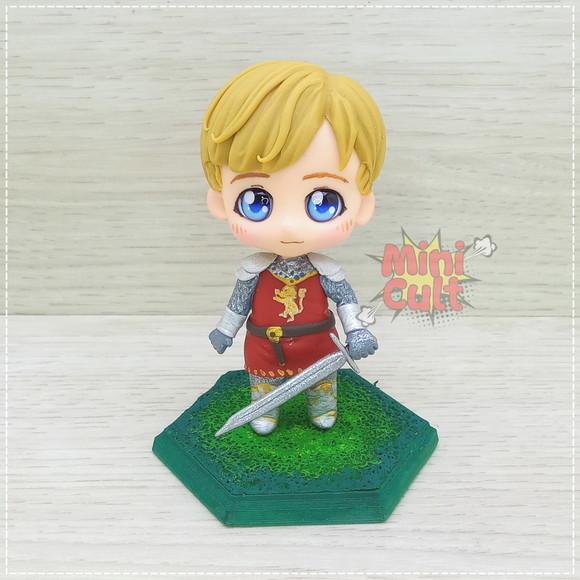 Mini Cult Pedro Pevensie Com armadura - As Crônicas de Nárnia