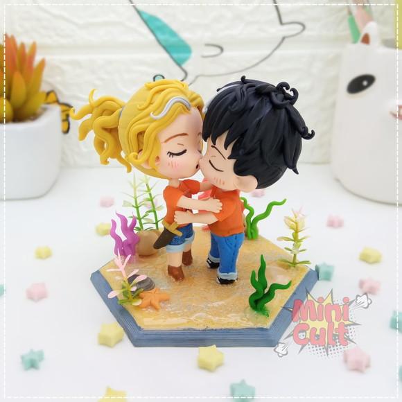 Mini Cult Percy e Annabeth na Água - Percy Jackson