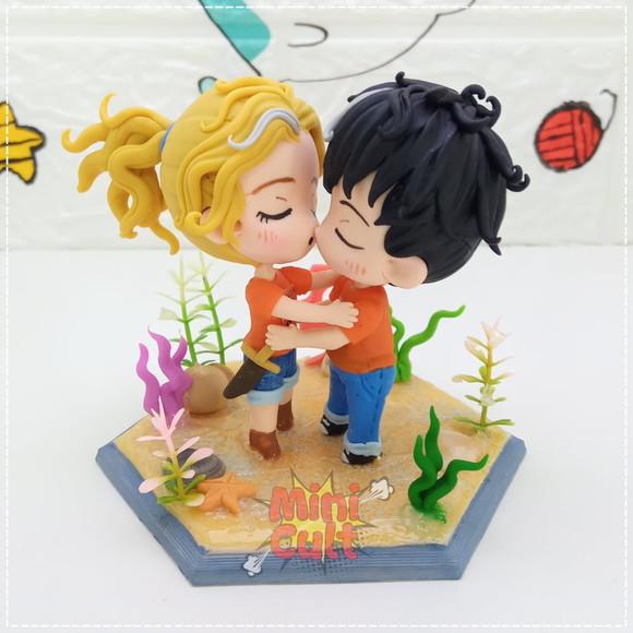 Mini Cult Percy e Annabeth na Água - Percy Jackson