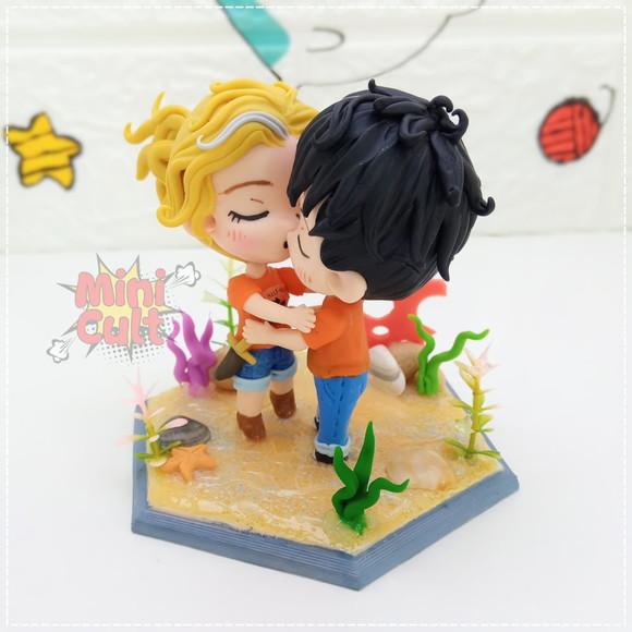 Mini Cult Percy e Annabeth na Água - Percy Jackson