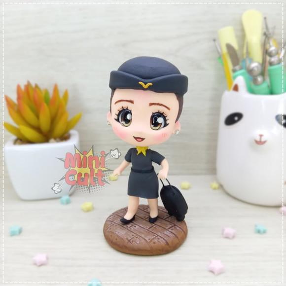 Mini Cult Personalizado Comissária de Vôo
