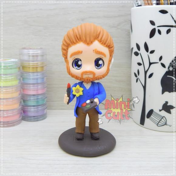 Mini Cult Vincent Van Gogh com Pincel e Godê