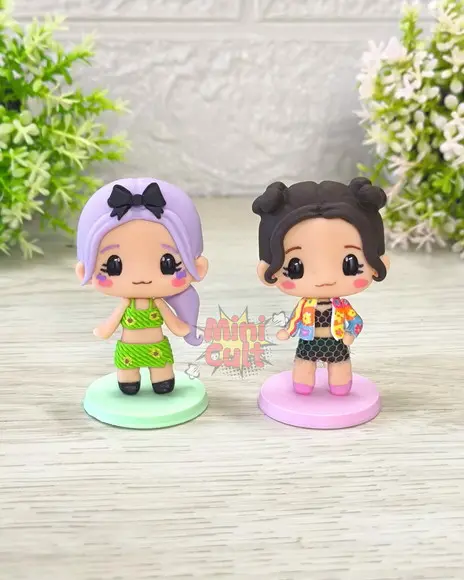 Kit Fofitos Kawaii Blackpink e Selena Gomez - Ice Cream