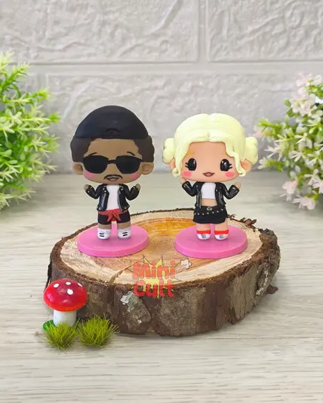 Fofitos Kawaii Bruno Mars e Rosé - Apt