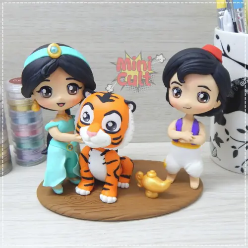 Mini Cult Aladdin, Jasmine e Rajah - Aladdin
