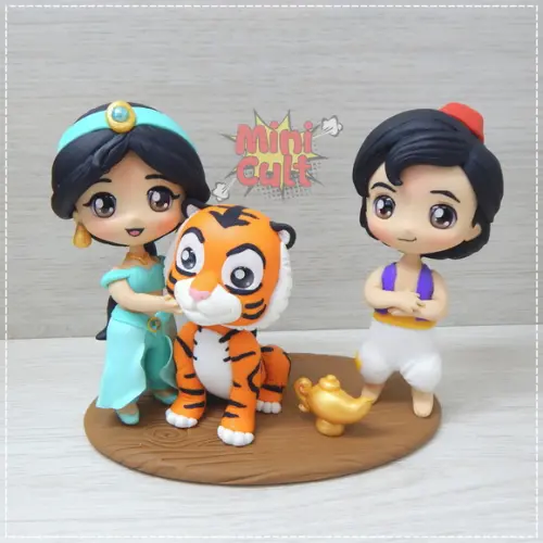 Mini Cult Aladdin, Jasmine e Rajah - Aladdin