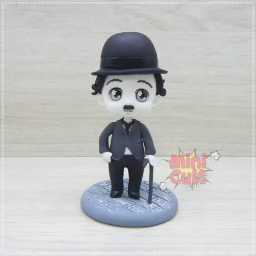 Mini Cult Carlitos / Charlie Chaplin (tons de Cinza)