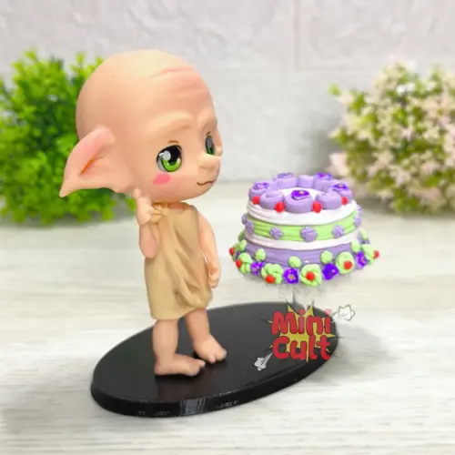 Mini Cult Dobby Levitando o Bolo - Harry Potter