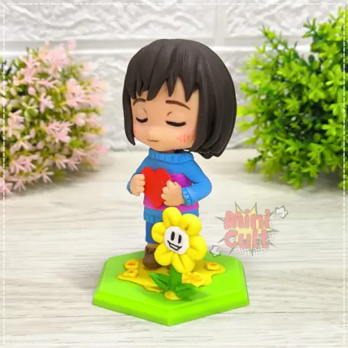 Mini Cult Frisk + Flowey - Undertale