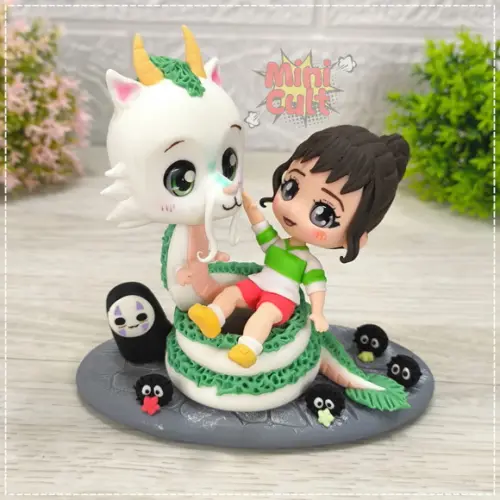 Mini Cult Haku, Chihiro e no Face - A Viagem de Chihiro (Studio Ghibli)