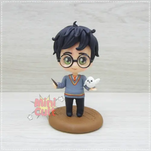 Mini Cult Harry Potter + Varinha e Edwiges