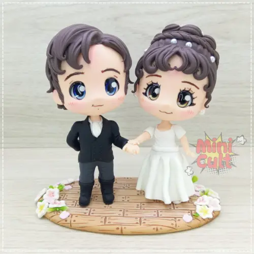 Mini Cult Mr. Darcy e Lizzy Bennet - Orgulho e Preconceito