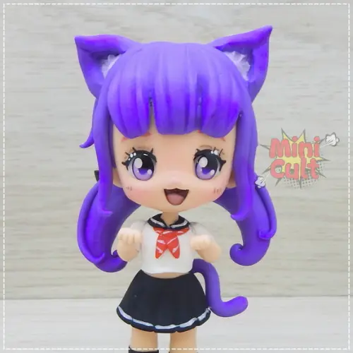 Mini Cult Nekomimi / Menina Gato Personalizada