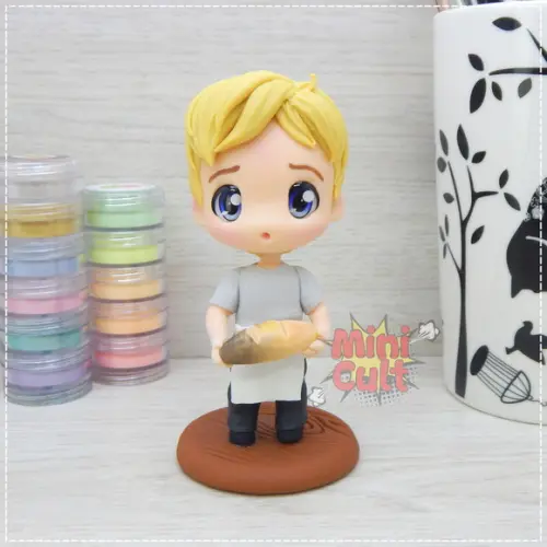 Mini Cult Peeta Mellark com Pão Queimado - Jogos Vorazes