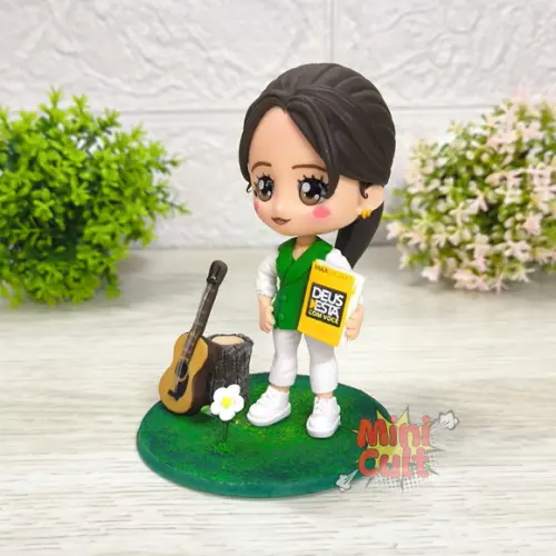 Mini Cult Personalizado / Pessoa Comum com Livro e Violão