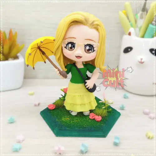 Mini Cult Personalizado com Guarda-chuva Amarelo
