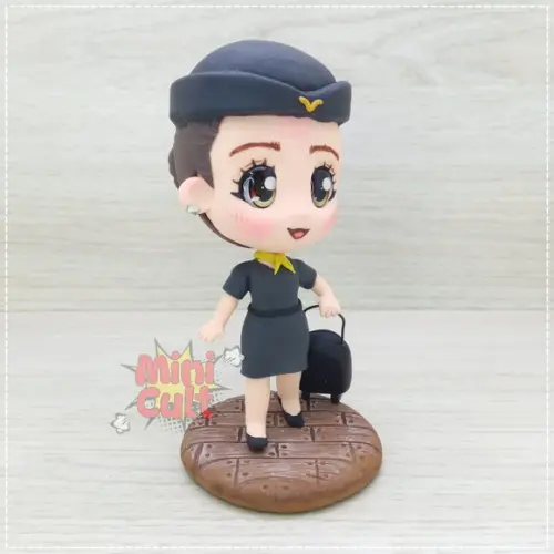 Mini Cult Personalizado Comissária de Vôo