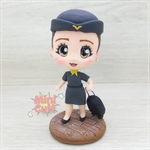 Mini Cult Personalizado Comissária de Vôo