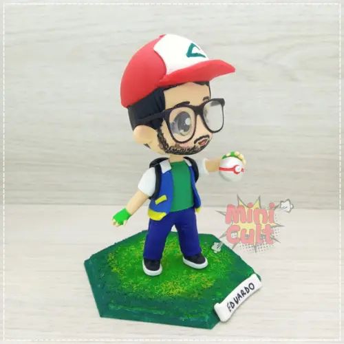 Mini Cult Personalizado Cosplayer - Ash (pokémon)