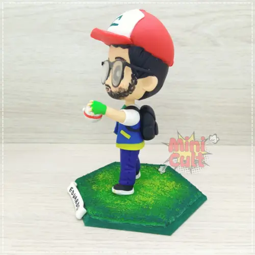 Mini Cult Personalizado Cosplayer - Ash (pokémon)