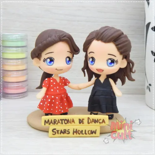 Mini Cult Rory e Lorelai Gilmore na Maratona de Dança