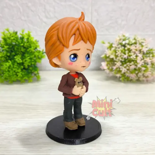 Mini Cult Rony Wesley + Ratinho Perebas - Harry Potter