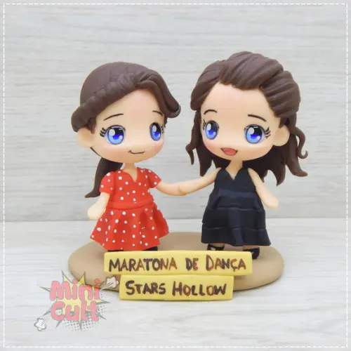 Mini Cult Rory e Lorelai Gilmore na Maratona de Dança