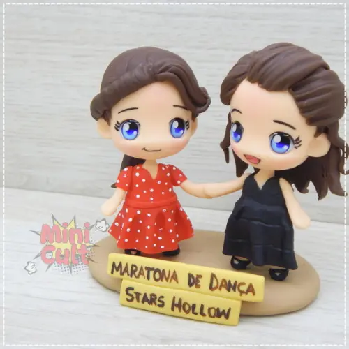 Mini Cult Rory e Lorelai Gilmore na Maratona de Dança