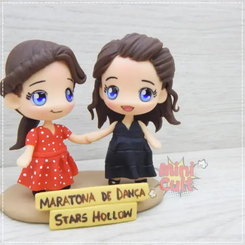 Mini Cult Rory e Lorelai Gilmore na Maratona de Dança