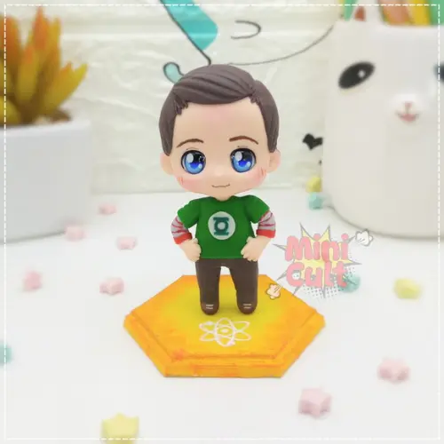 Mini Cult Sheldon Cooper (camisa Verde)- The Big Bang Theory