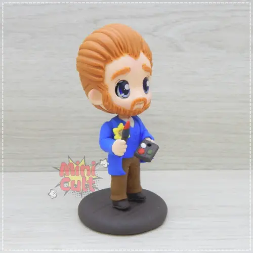 Mini Cult Vincent Van Gogh com Pincel e Godê