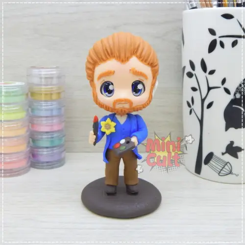 Mini Cult Vincent Van Gogh com Pincel e Godê