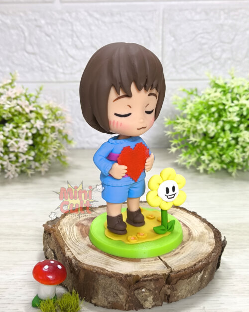 Mini Cult Frisk + Flowey - Undertale